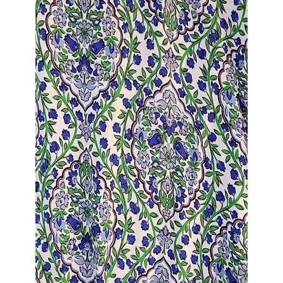 BODEN Jersey Maxi Dress Size US 16-18R Floral V Neck Smock Waist Pockets Stretch - Picture 12 of 15